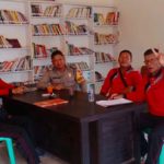 Sambangi Kantor Desa Sosok Brigpol Herman Berikan Himbauan Kamtibmas