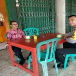 Ngopi Brigpol Frianus Bimaisno Sesaka Sampaikan Himbauan Kamtibmas