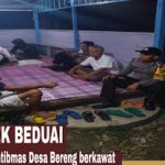 Kunjungan Bhabinkamtibmas Polsek Beduai ke Pos Kamling Desa Bereng Berkawat