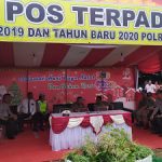 Kapolres Sanggau Cek Pos Terpadu Natal 2019 dan Tahun Baru 2020