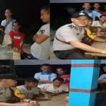 Sambangi Sekelompok Remaja yang Sedang Berkumpul dan Berikan Himbauan Kamtibmas