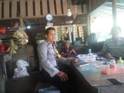 Bripka Gunawan Setiawan Himbau Warga Bijak Dalam Bermedsos Melalui Sambang