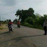 Strong Point Pagi Bripka Sunu Joko Susanto di Depan SMAN 1 Kembayan