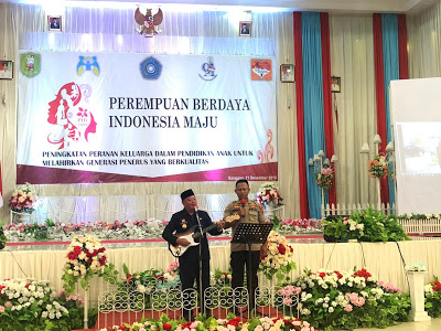 Kapolres Sanggau Hadiri Peringatan Hari Ibu Ke 91 "Perempuan Berdaya Indonesia Maju"