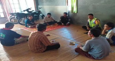Melaksanakan DDS Bripka Mangun Suwarno Sampaikan Himbauan Kamtibmas