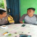 Bripka Deni Irawan Sambil Ngopi Berikan Himbauan Kamtibmas