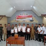 Bhabinkamtibmas Hadiri Kegiatan Penetapan dan Nomor Urut Cakades Desa Semanget