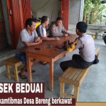 Bhabinkamtibmas Berikan Himbauan Kamtibmas menjelang Pilkades