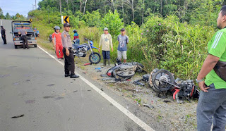 Kecelakaan Maut di Jalan Raya Beduai Tewaskan Dua Pengendara Sepeda Motor