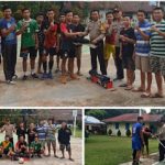 Kapolsek Toba Serahkan Perlengkapan Kebutuhan Sarana dan Prasarana Berupa Net dan Bola Volley Kepada Pemuda-i