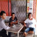 Sambil Ngopi, Brigpol Martono Ajak Jaga Kondusifitas di Wilayah