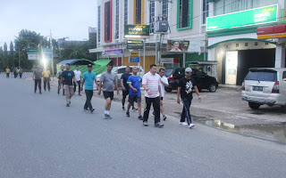 Kapolda Kalbar Olahraga pagi di Kota Sanggau