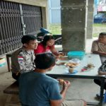 Jalin Kedekatan Dengan Warganya Bripka Mangun Suwarno Sampaikan Himbauan Kamtibmas