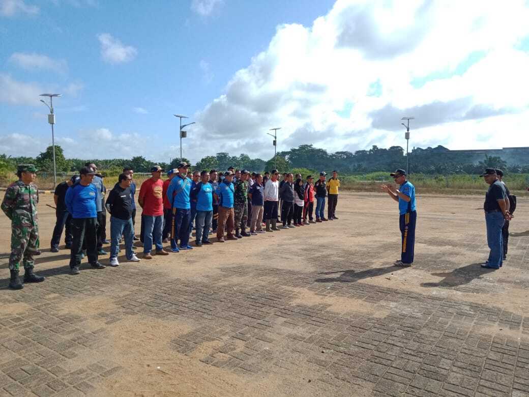 Dinas Perhubungan Kabupaten Sanggau Lakukan Gerakan Biru Bermartabat di Dermaga Kecamatan Meliau