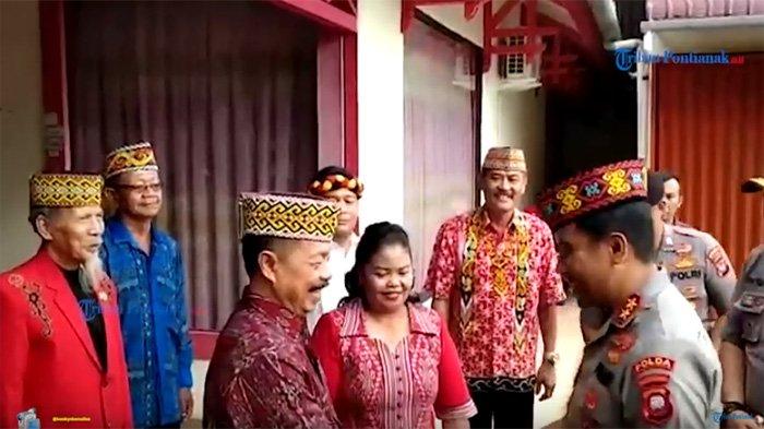 VIDEO: Suasana Ketika Kapolda Kalbar Berkunjung ke Ketua DAD Sanggau