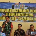 Koramil 05/Noyan Sosialisasi Program Desa Mandiri Menuju Langit Biru di Bumi Khatulistiwa