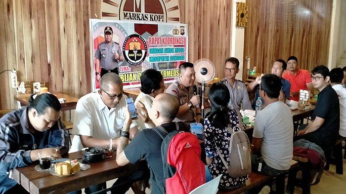 Polres Sanggau Rapat Koordinasi Bersama Awak Media