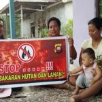 Bhabinkamtibmas Himbau Stop Membuka Lahan Dengan cara di Bakar