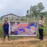 Sosialisasikan Stop Karhutla Menggunakan Spanduk
