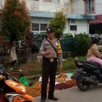 Bripka Saprin Gunawan  Laksanakan Strong Poin Untuk Antisipasi Kemacetan