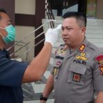 Instruksi Kapolres Sanggau Cegah Covid-19,  Cek Suhu Tubuh Hingga Minta Personel Jaga Pola Hidup