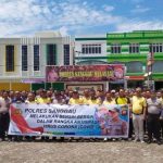 Kapolres Sanggau Pimpin Apel Persiapan Korve dalam Mengantisipasi Virus Corona