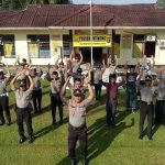 VIDEO: Suasana Ketika Personel Polsek Entikong Senam Andrie Wongso S3