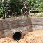 Kupingan gorong-gorong rampung dikerjakan prajurit Satgas TMMD