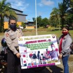 Begini Cara Personel Polsek Sanggau Ledo Imbau Warga Tidak Mudik di Tengah Pandemi Covid-19