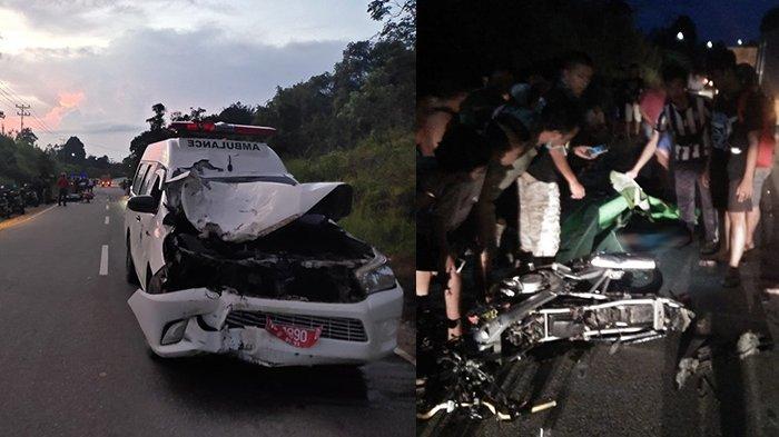 Kronologi Kecelakaan Maut Motor vs Ambulan di Sei Mawang Sanggau, Renggut Nyawa Suami Istri