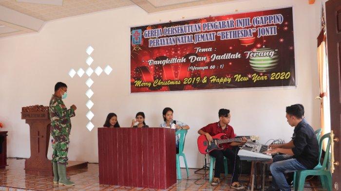 Satgas TMMD Kodim Sanggau Motivasi Pemuda di Gereja Dusun Jonti