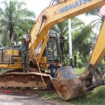 Kebut Penyelesaian Program TMMD, Kodim Sanggau Optimalkan Alat Berat