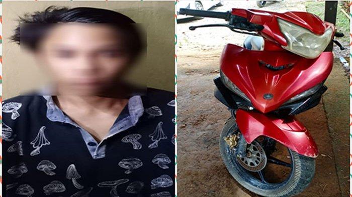 Gelapkan Sepeda Motor, Seorang Pemuda Ditangkap Polsek Sanggau Ledo di Landak