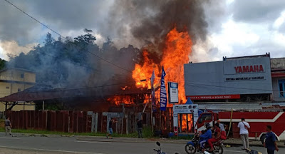 Bangunan Bekas Somil di Balai Karangan Terbakar