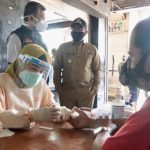 Tes cepat corona di Pasar Sentral Sanggau, enam pedagang reaktif