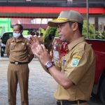 Diskominfo Sanggau Lakukan Apel Perdana Pada Tatanan Pola Hidup Baru Masa Pandemi Covid-19