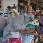 50 Orang Pedagang Pasar Jarai Sanggau Ikuti Rapid Test, Satu Orang Reaktif