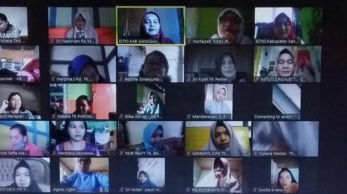 IGTKI Sanggau Gelar Virtual Meeting Bersama Guru PAUD