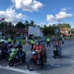 Satlantas Polres Sanggau Bersama Dishub Buat RHK Bagi Pengendara di Lampu Merah