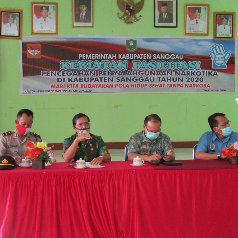 Fasilitasi Pencegahan Penyalahgunaan Narkotika di Kabupaten Sanggau Tahun 2020