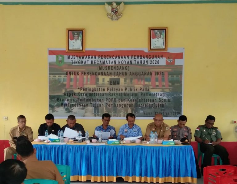 Musrenbang RKPD Kabupaten Sanggau Tahun 2021 di Kecamatan Noyan