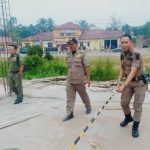 Sat Pol PP Hentikan Pembangunan Ruko