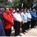 Wujudkan Dukungan, Pengurus DPD Nasdem Sanggau Ikut Deklarasi Paslon Aron-Subandrio di Sekadau