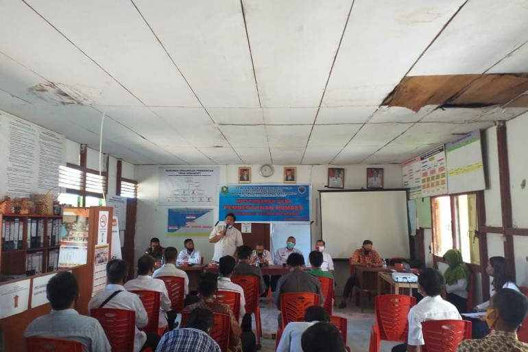 Musyawarah Desa Pembentukan BUMDES Desa Semanget Kecamatan Entikong