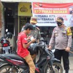 Polres Sanggau Bagikan 25.000 Masker dan Kampanyekan Jaga Jarak Cegah Penyebaran Covid-19