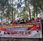 Gelar Deklarasi Cinta Damai Kapolres Sanggau Ingatkan Agar Mengedepankan musyawarah dan Mufakat