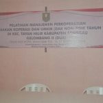 Kegiatan Pelatihan Manajemen Perkoperasian Bagi Gerakan Koperasi dan UMKM (Dak Non Fisik ) gelombang ke II