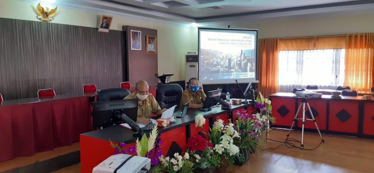 Bappeda Kabupaten Sanggau Menggelar Rapat Pembahasan Laporan Awal/Pendahuluan Evaluasi Rencana Pembangunan Jangka Menengah Daerah Kabupaten Sanggau Tahun 2019 - 2024