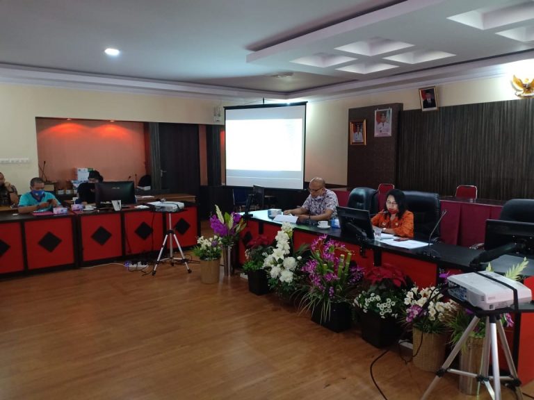 Bappeda Kabupaten Sanggau menyelenggarakan Rapat Laporan Pelaksanaan Dana Alokasi Khusus (DAK) Fisik dan APBN (Tugas Pembantuan) Kabupaten Sanggau Tahun 2020.
