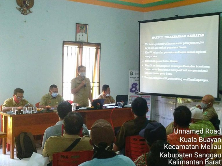 DPM Pemdes Kabupaten Sanggau Verifikasi Lapangan Pemekaran Dusun 5 Desa di Kecamatan Meliau